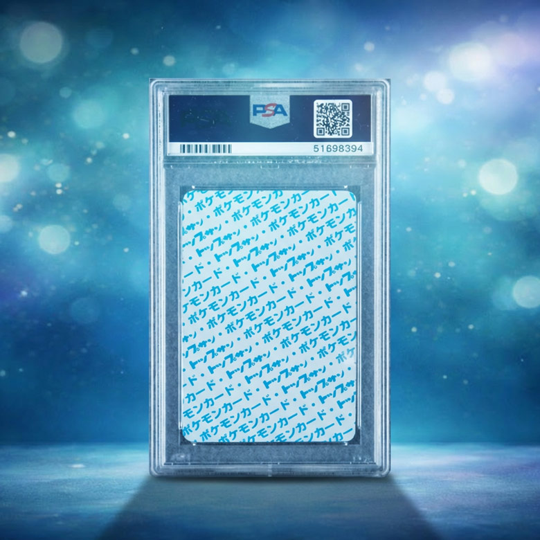 Dos bleu de la carte