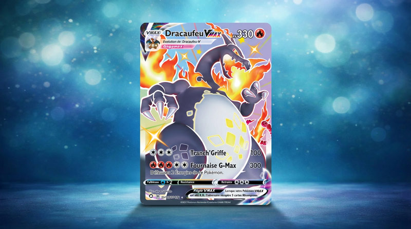 Carte Pokemon DRACAUFEU SV107/SV122 Vmax SHINY Epée et Bouclier 