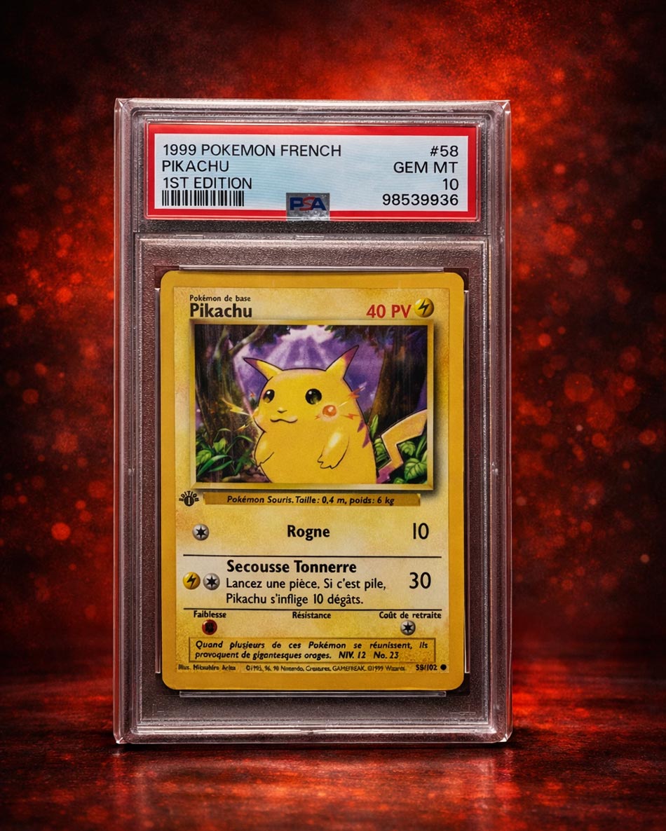 Pikachu set de base PSA 10