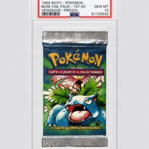 Booster Pokemon Florizarre Set de Base Edition 1 PSA 10 Neuf scellé GEM MINT