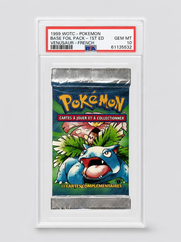 Booster Pokemon Florizarre Set de Base Edition 1 PSA 10 Neuf scellé GEM MINT