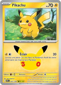 Pikachu 023/128 — 30ᵉ Anniversaire