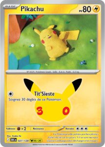 Pikachu 027/128 — 30ᵉ Anniversaire