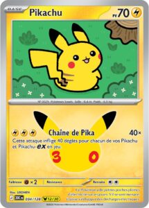 Pikachu 034/128 — 30ᵉ Anniversaire