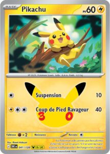Pikachu 041/128 — 30ᵉ Anniversaire