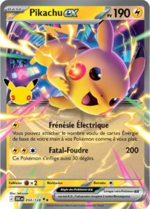 Pikachu-ex 054/128 — 30ᵉ Anniversaire