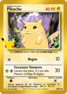 Pikachu Classique 01/30 — 30ᵉ Anniversaire