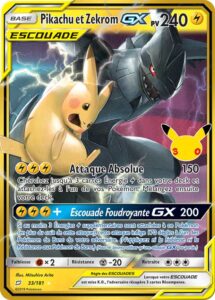 Pikachu et Zekrom-GX Classique 25/30 — 30ᵉ Anniversaire