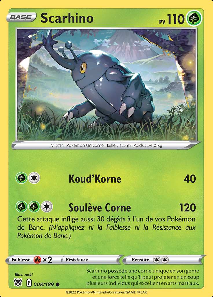 Scarhino 008/189 — Astres Radieux