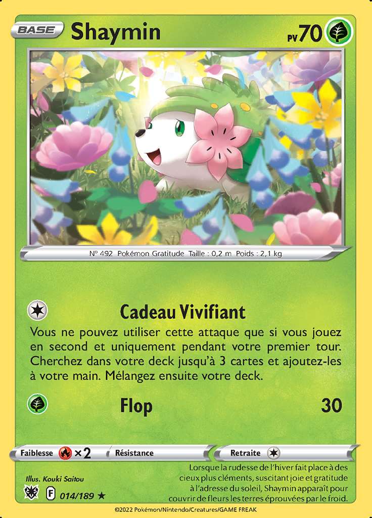 Shaymin 014/189 — Astres Radieux