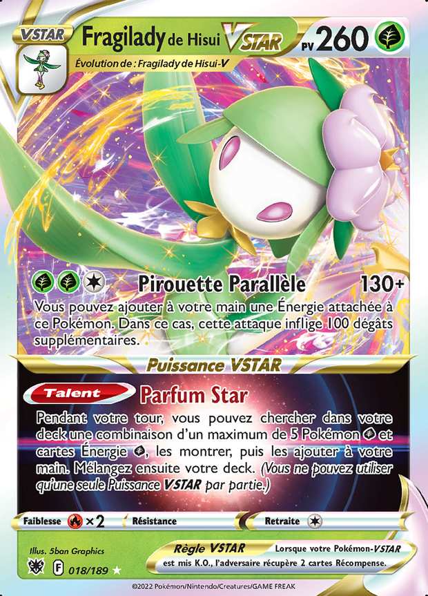 Fragilady de Hisui VSTAR 018/189 — Astres Radieux