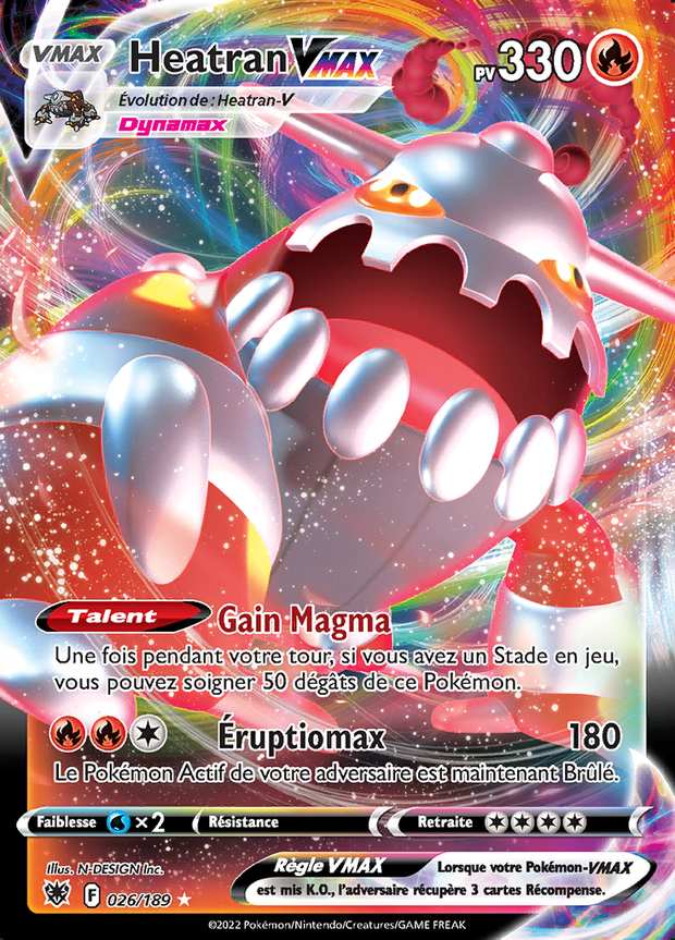 Heatran VMAX 026/189 — Astres Radieux