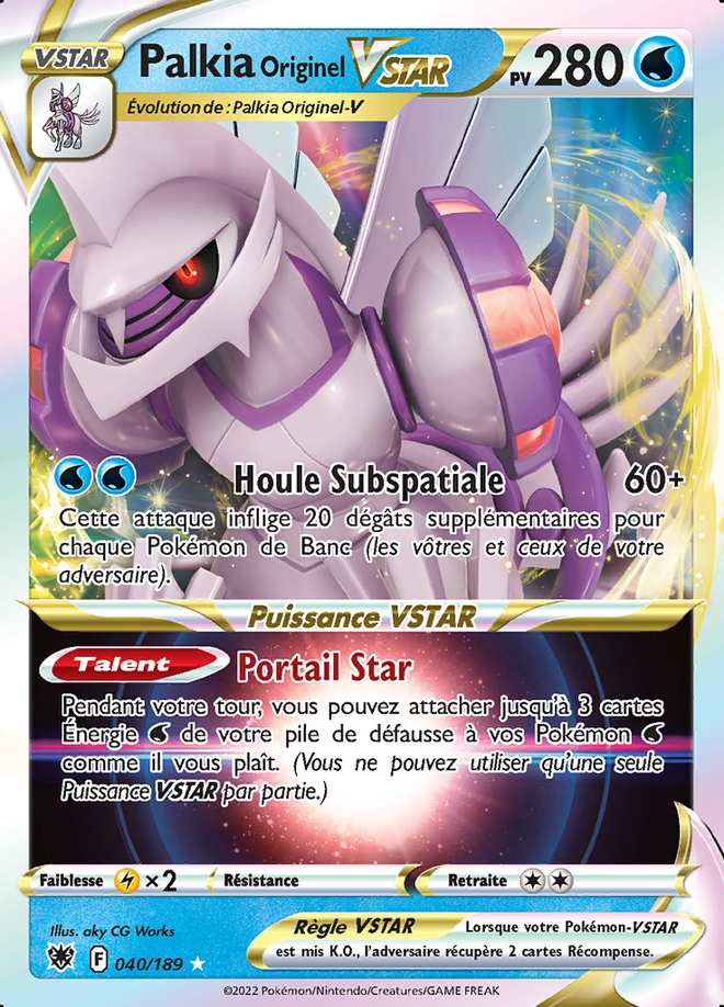Palkia Originel VSTAR 040/189 — Astres Radieux