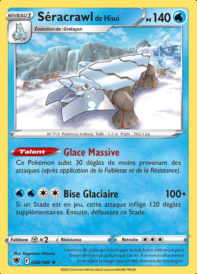 Séracrawl de Hisui 048/189 — Astres Radieux