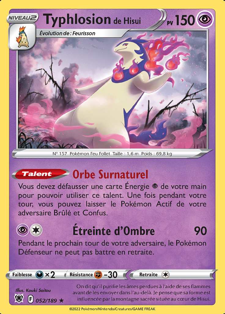 Typhlosion de Hisui 052/189 — Astres Radieux