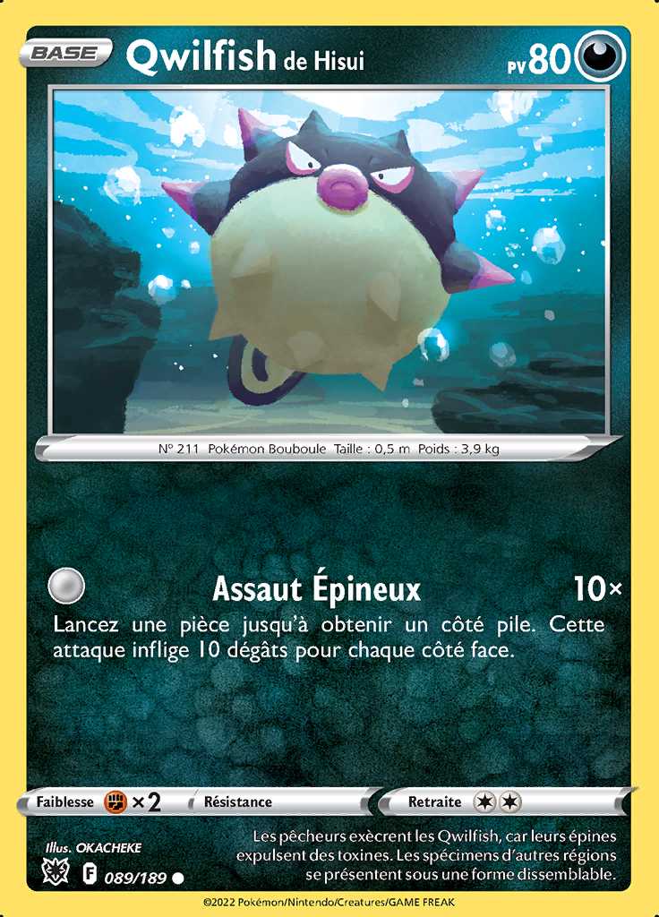 Qwilfish de Hisui 089/189 — Astres Radieux