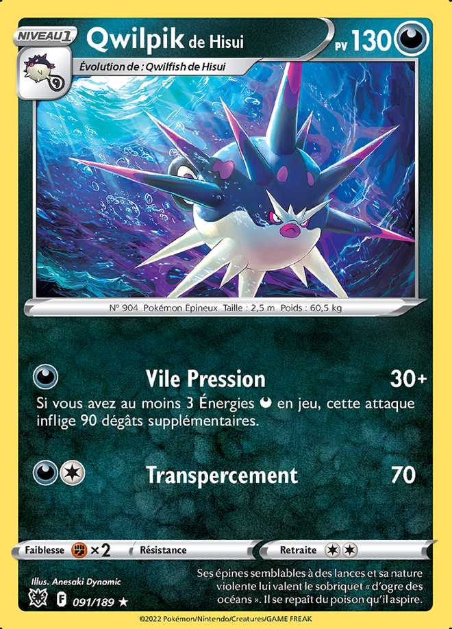Qwilpik de Hisui 091/189 — Astres Radieux