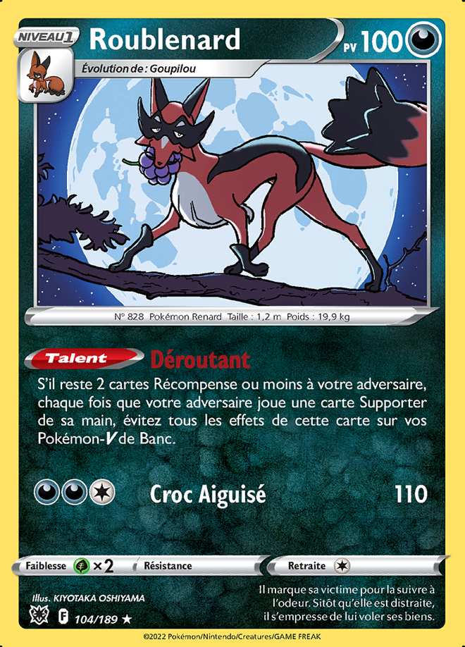 Roublenard 104/189 — Astres Radieux