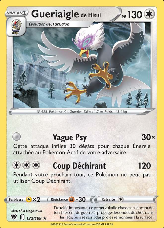 Gueriaigle de Hisui 132/189 — Astres Radieux