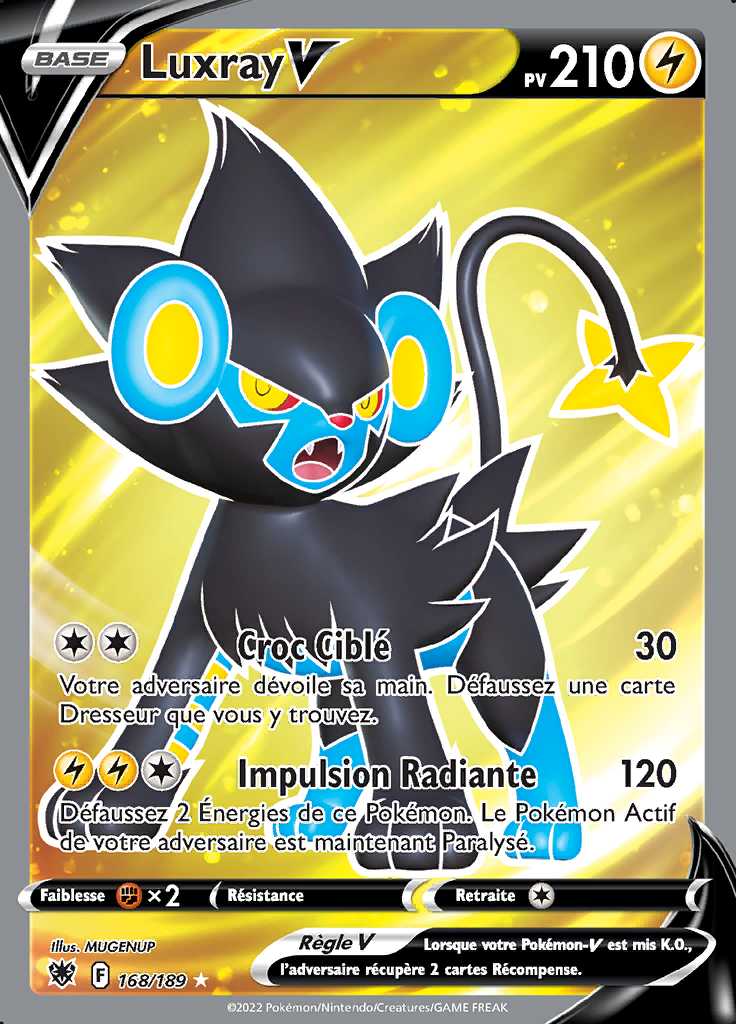 Luxray V 168/189 — Astres Radieux