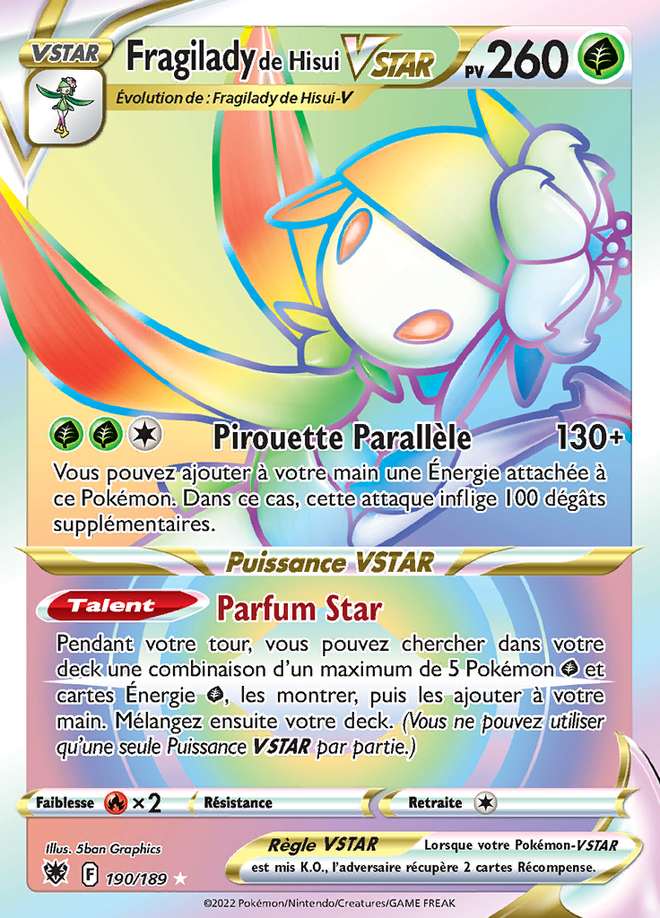 Fragilady de Hisui VSTAR 190/189 — Astres Radieux