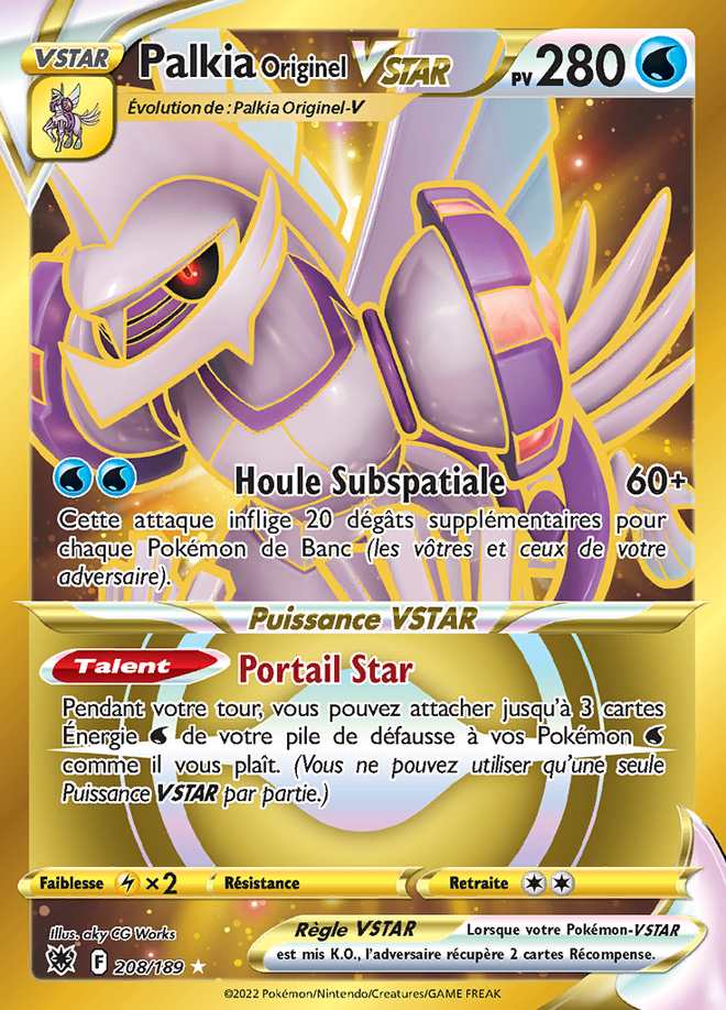 Palkia Originel VSTAR 208/189 — Astres Radieux