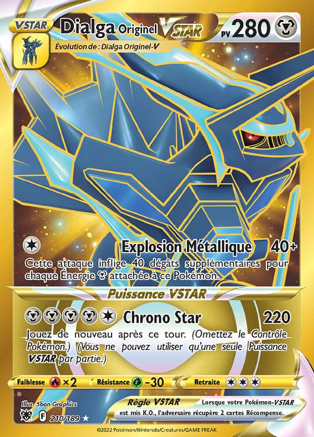 Dialga Originel VSTAR 210/189 — Astres Radieux