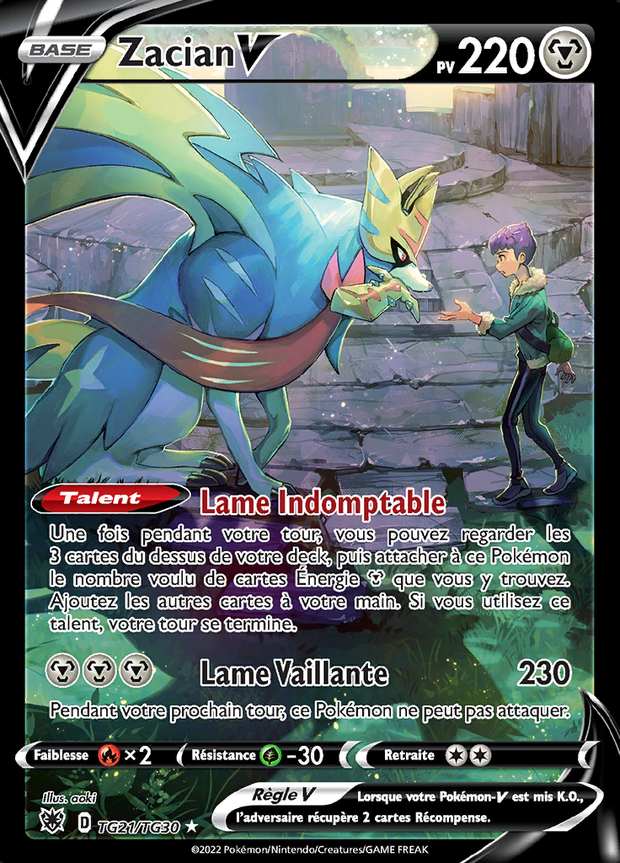 Zacian V TG21/TG30 — Astres Radieux