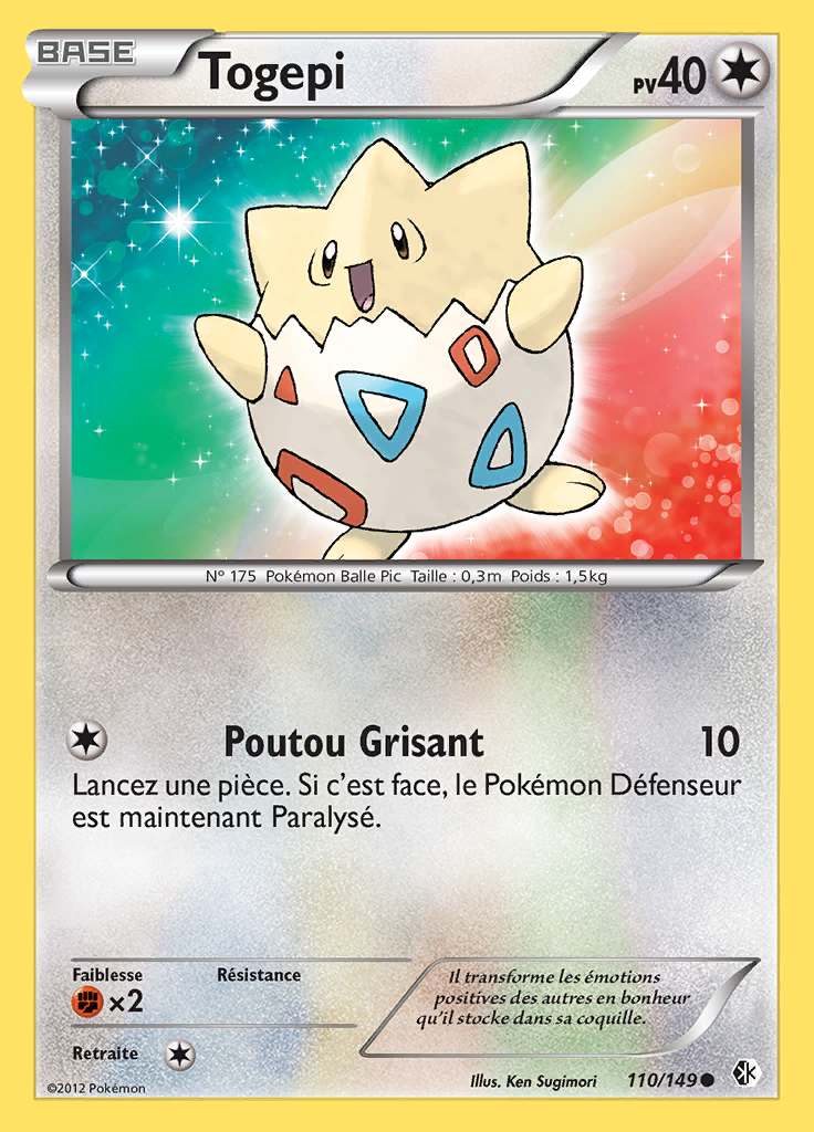 Togepi 110/149 — Frontières Franchies