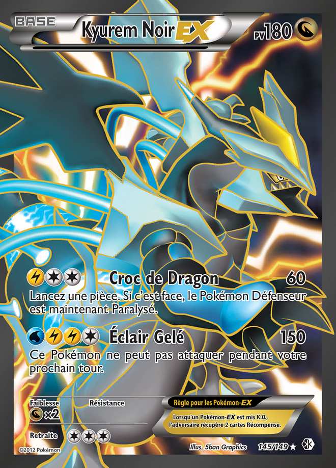 Kyurem Noir-EX 145/149 — Frontières Franchies