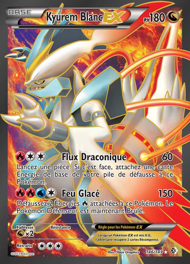 Kyurem Blanc-EX 146/149 — Frontières Franchies