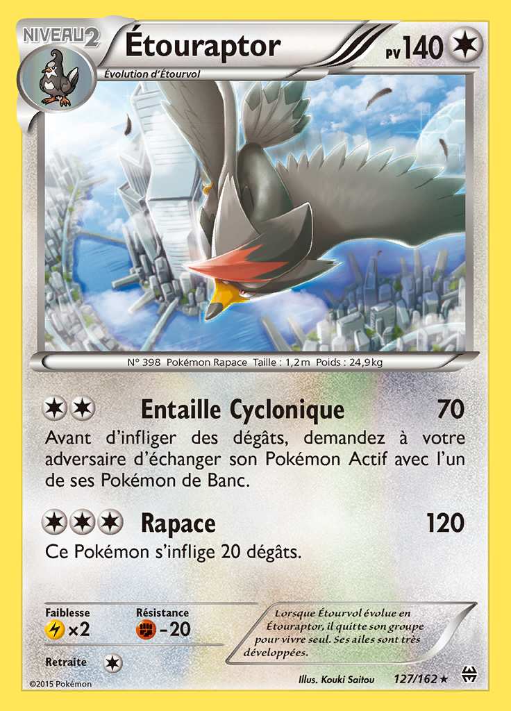 Étouraptor 127/162 — Impulsion TURBO