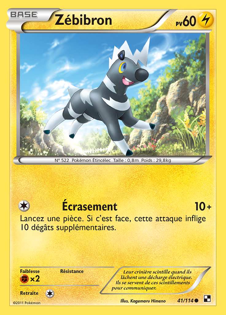 Zébibron 041/114 — Noir et Blanc