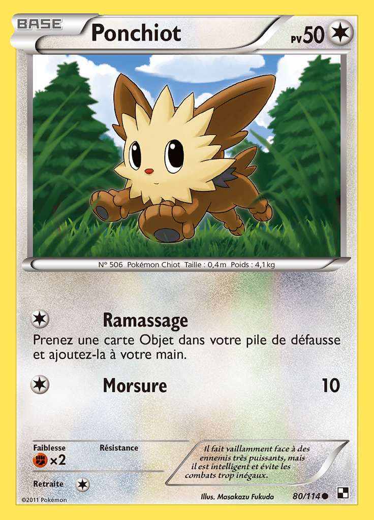 Ponchiot 080/114 — Noir et Blanc