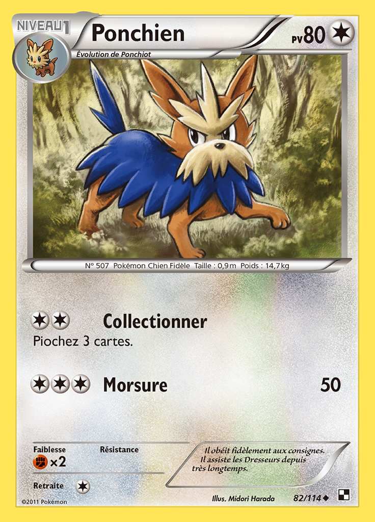 Ponchien 082/114 — Noir et Blanc
