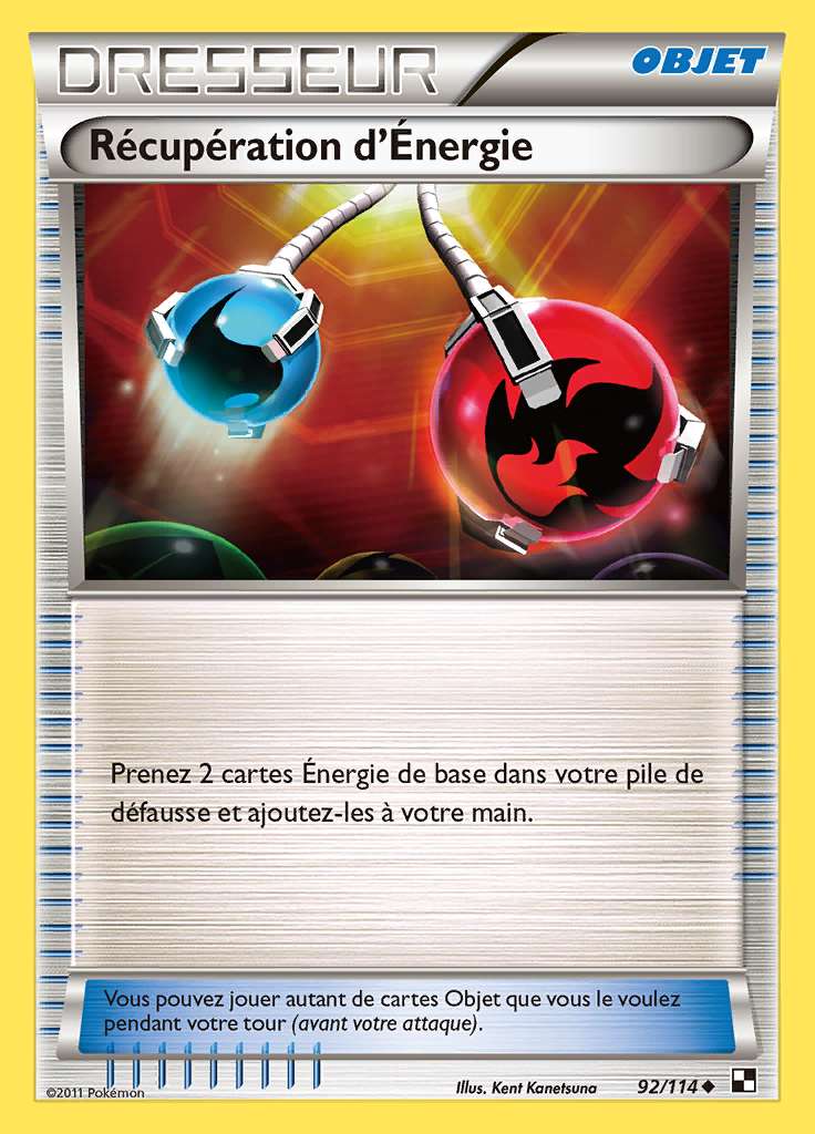 Récupération d'Énergie 092/114 — Noir et Blanc