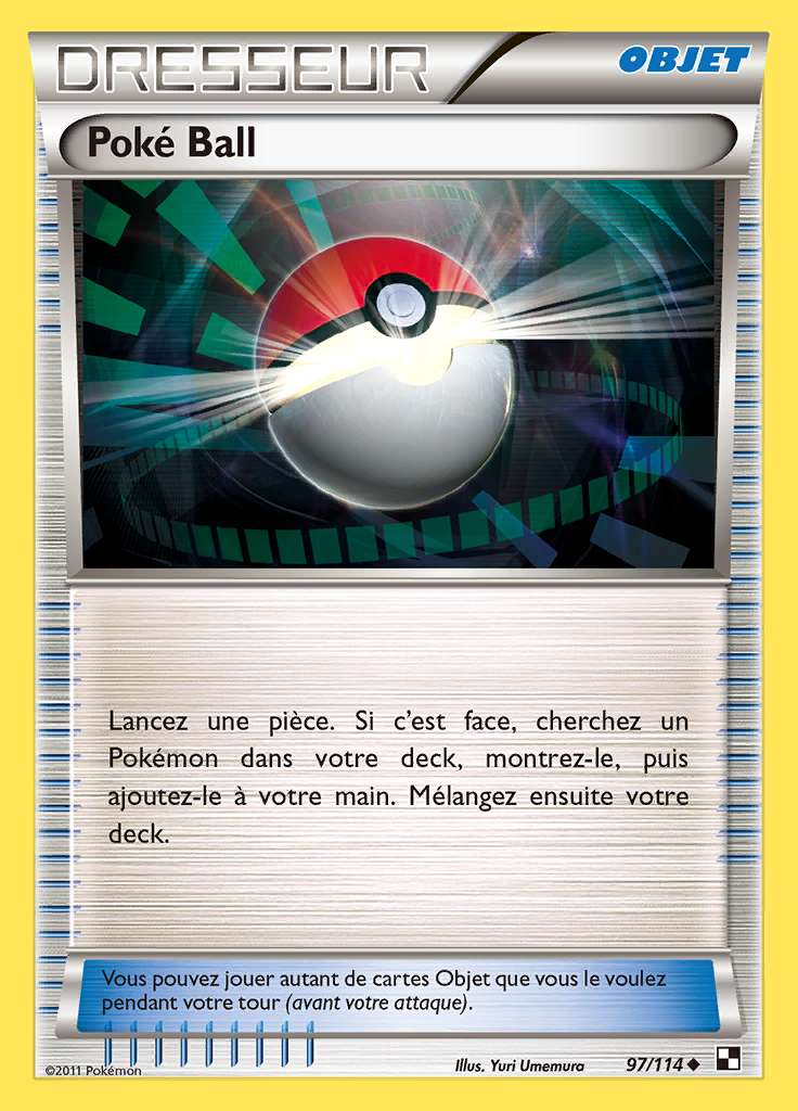 Poké Ball 097/114 — Noir et Blanc