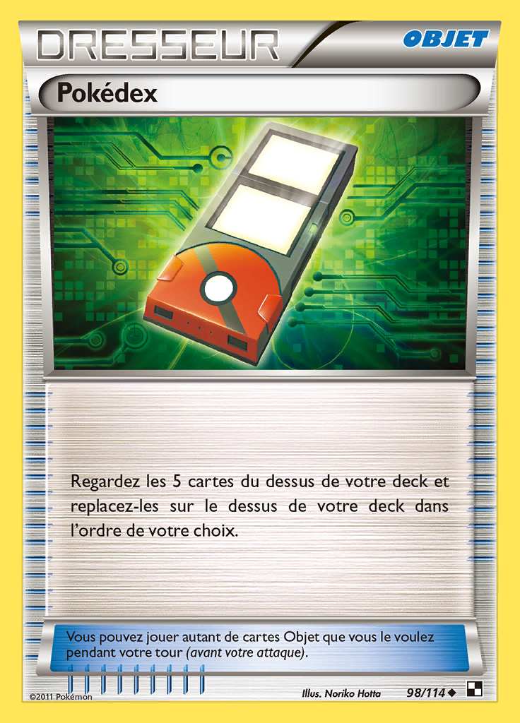 Pokédex 098/114 — Noir et Blanc