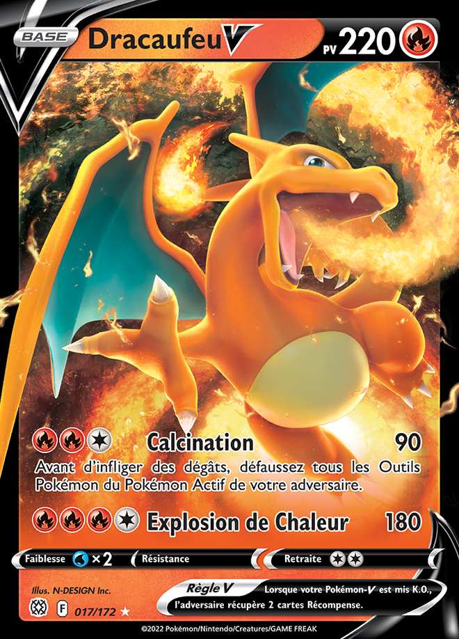Dracaufeu V 017/172 — Stars Étincelantes