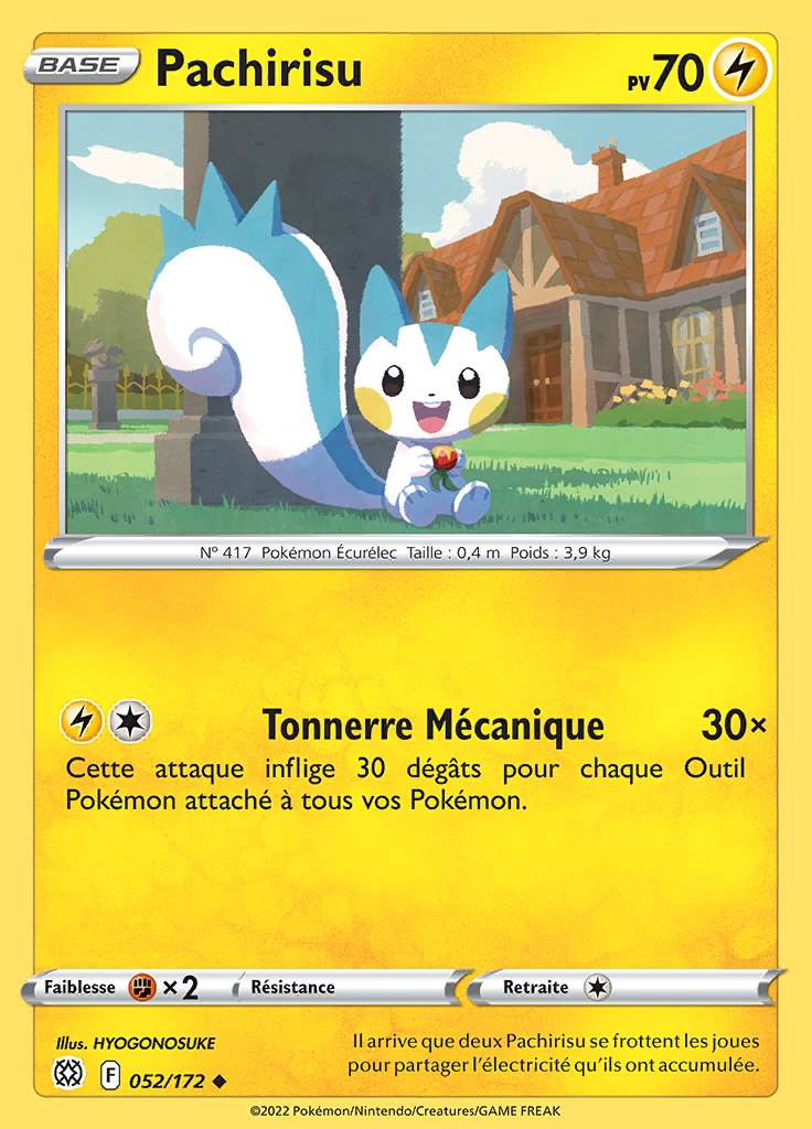 Pachirisu 052/172 — Stars Étincelantes