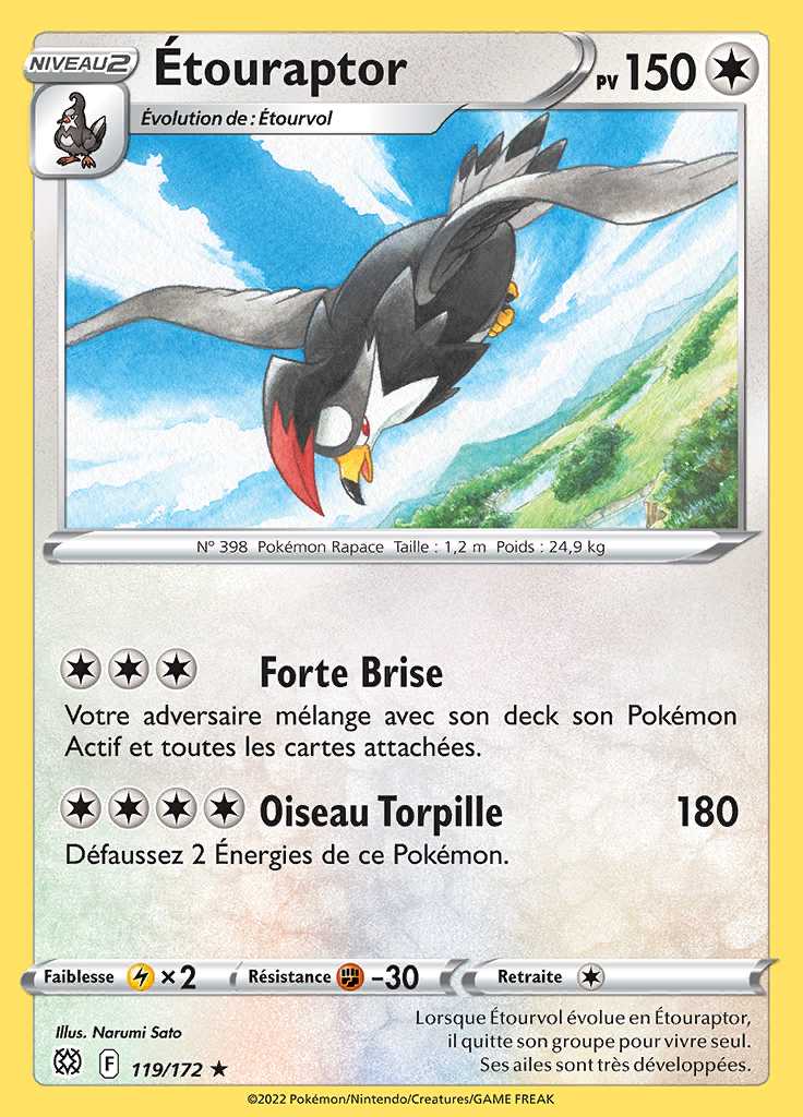 Étouraptor 119/172 — Stars Étincelantes