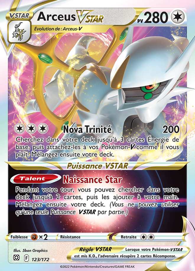 Arceus VSTAR 123/172 — Stars Étincelantes