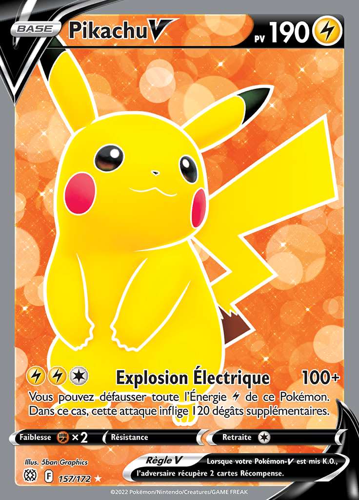Pikachu V 157/172 — Stars Étincelantes