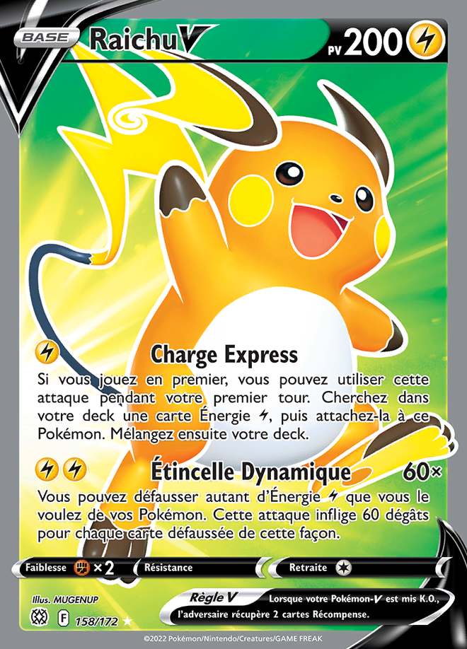 Raichu V 158/172 — Stars Étincelantes