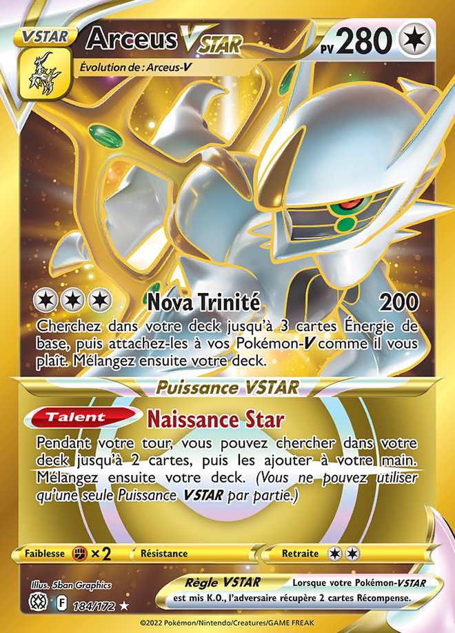 Arceus VSTAR 184/172 — Stars Étincelantes