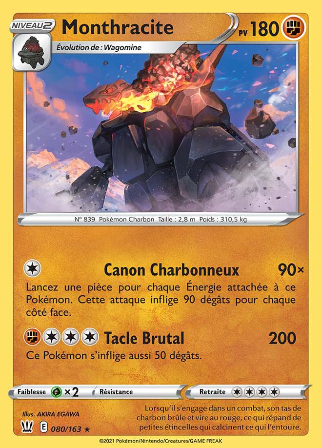Monthracite 080/163 — Styles de Combat