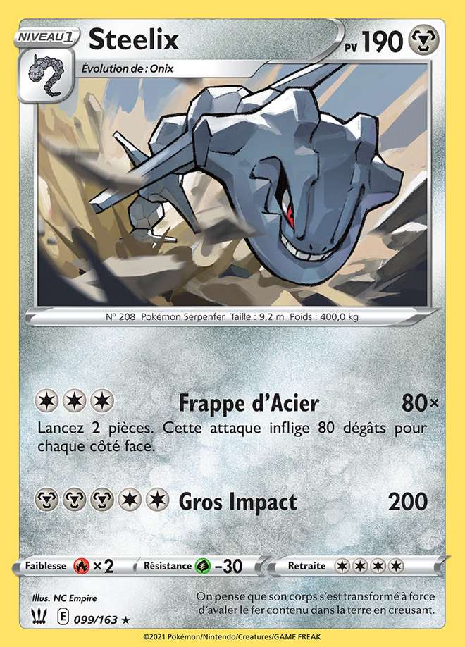 Steelix 099/163 — Styles de Combat