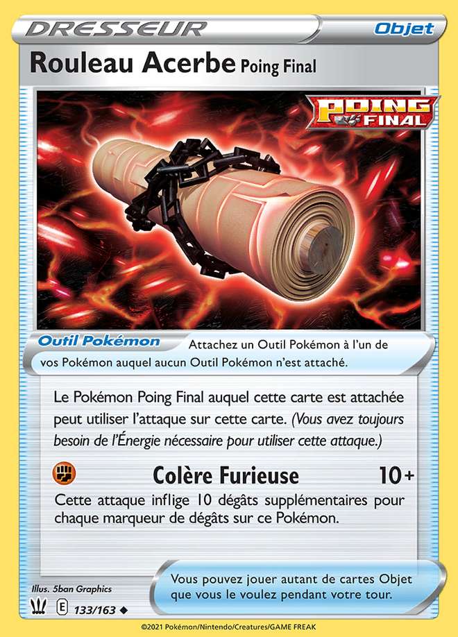 Rouleau Acerbe Poing Final 133/163 — Styles de Combat