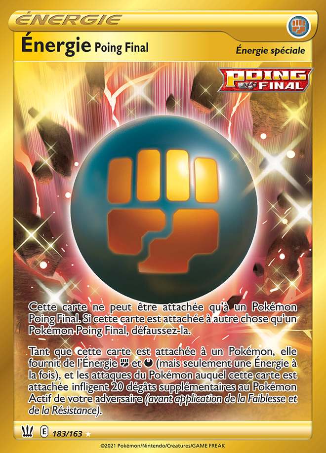 Énergie Poing Final 183/163 — Styles de Combat