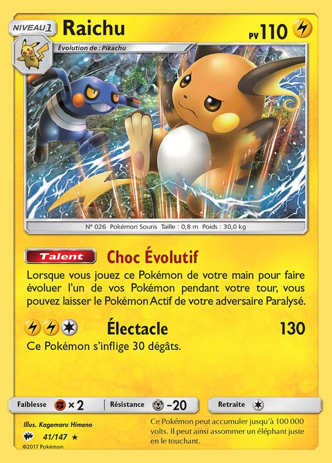 Raichu 041/147 — Ombres Ardentes